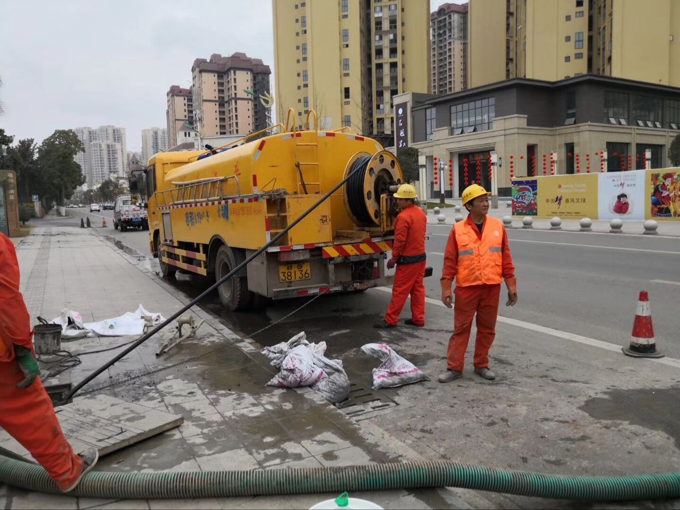 方山排污管道清淤-管道清洗